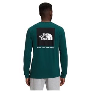 The North Face green long sleeve shirt S